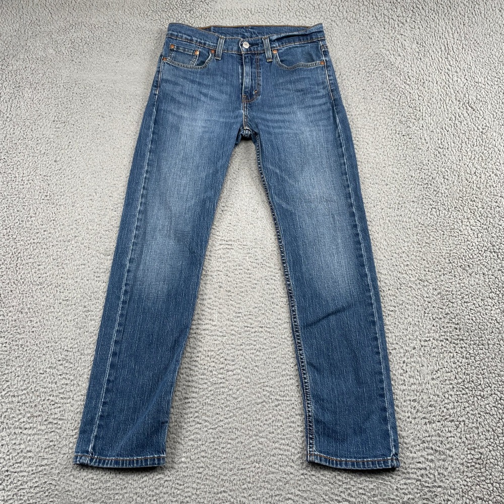 Levi's 502 Jeans Mens 30x32 Blue Regular Taper Stretch Denim Pants 29507-1261